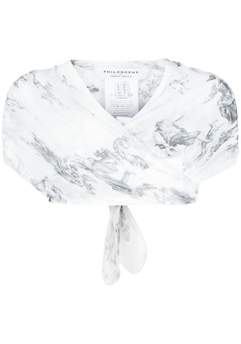 top corto in toile de jouy PHILOSOPHY di LORENZO SERAFINI | Top | A081421571002